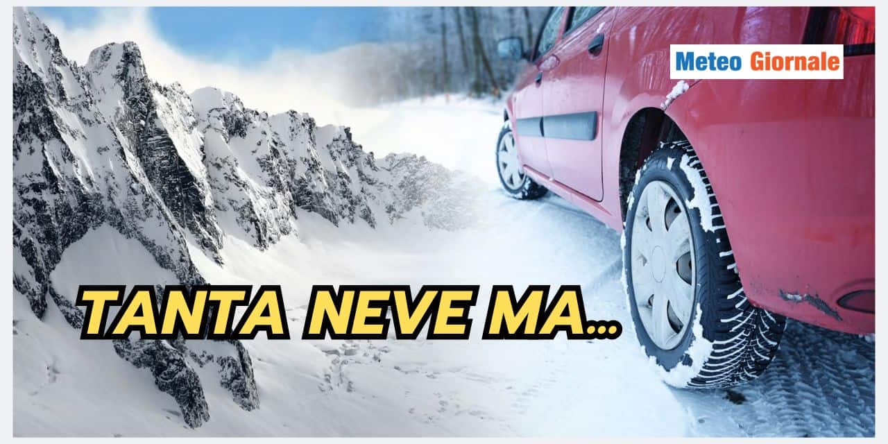 Meteo: dal rammarico alla NEVE sulle Alpi, ma solo a queste quote