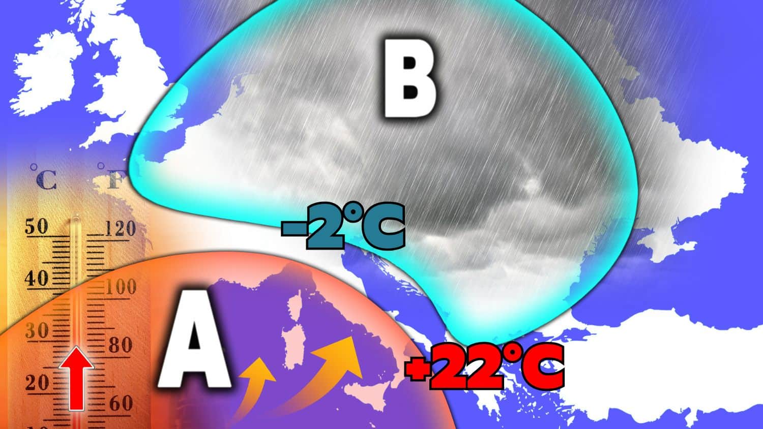 Meteo: da -2°C a 22°C, Italia divisa tra INVERNO e PRIMAVERA