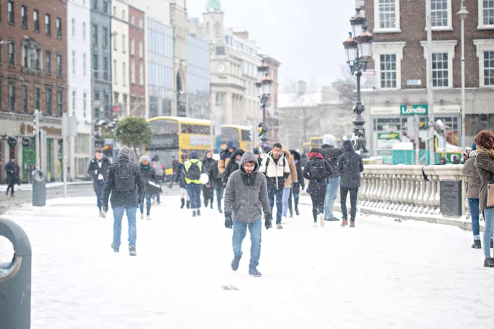 Meteo Irlanda: gelo, ghiaccio e precipitazioni invernali con temperature fino a -2°C