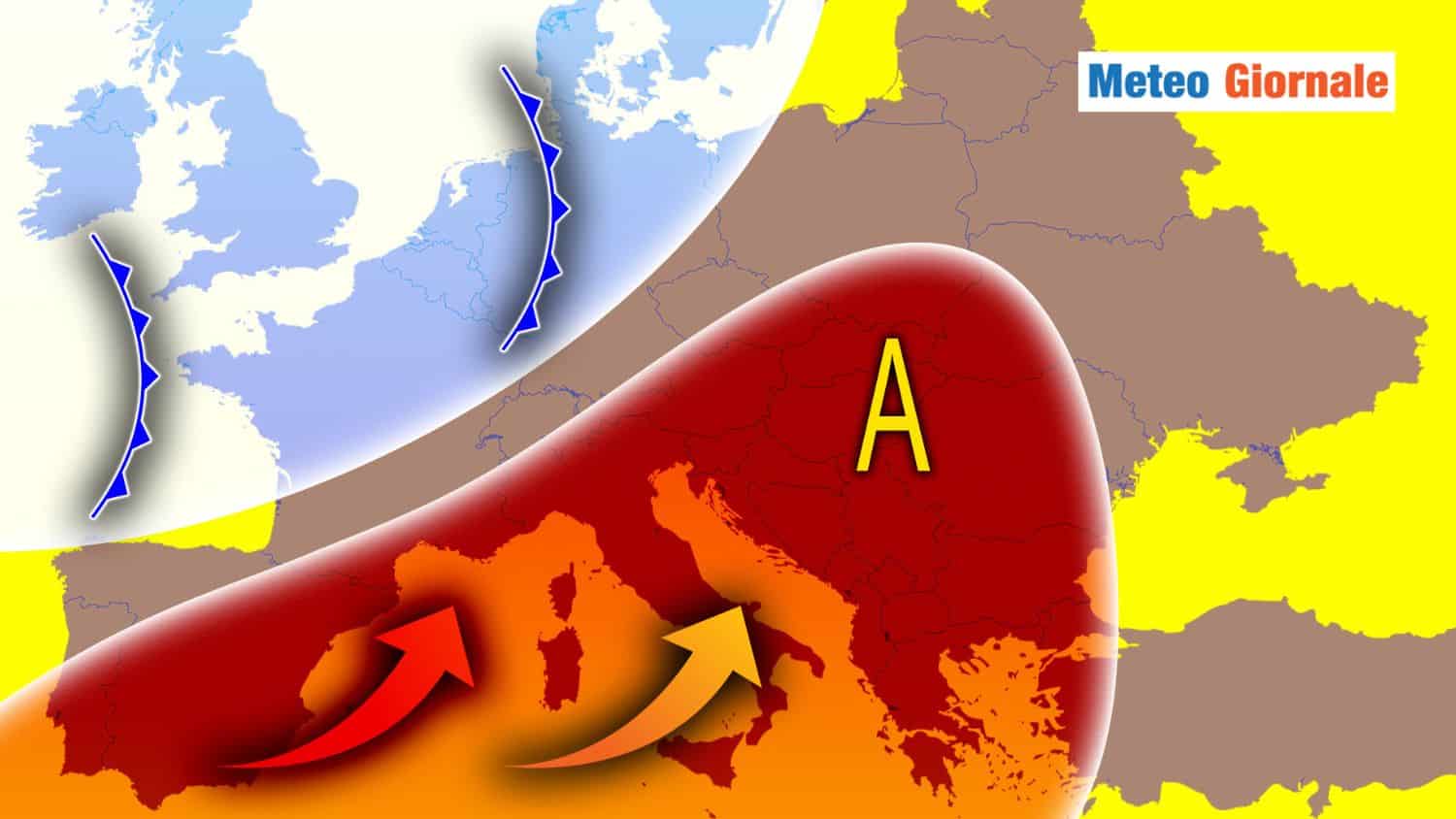 Meteo, cieli GIALLI e aria pesante: Nube SAHARIANA in avvicinamento