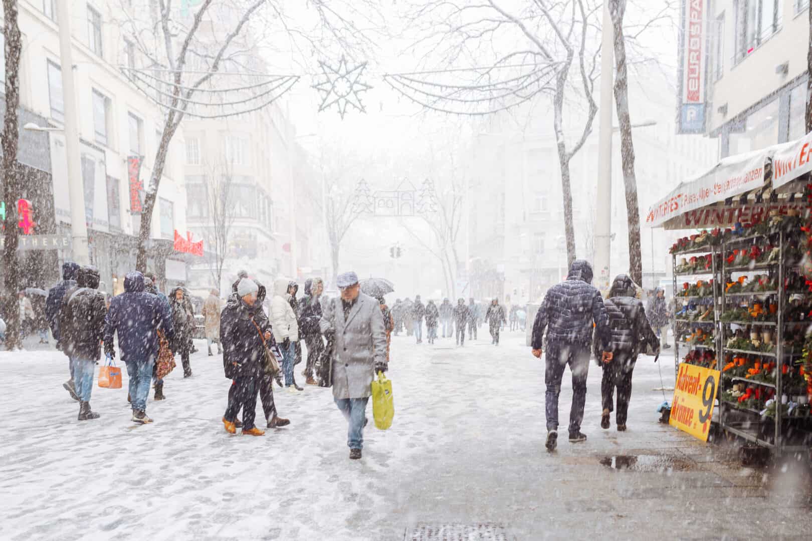 Meteo Vienna: gelo polare, neve e ghiaccio nero paralizzano la città. Traffico nel caos!