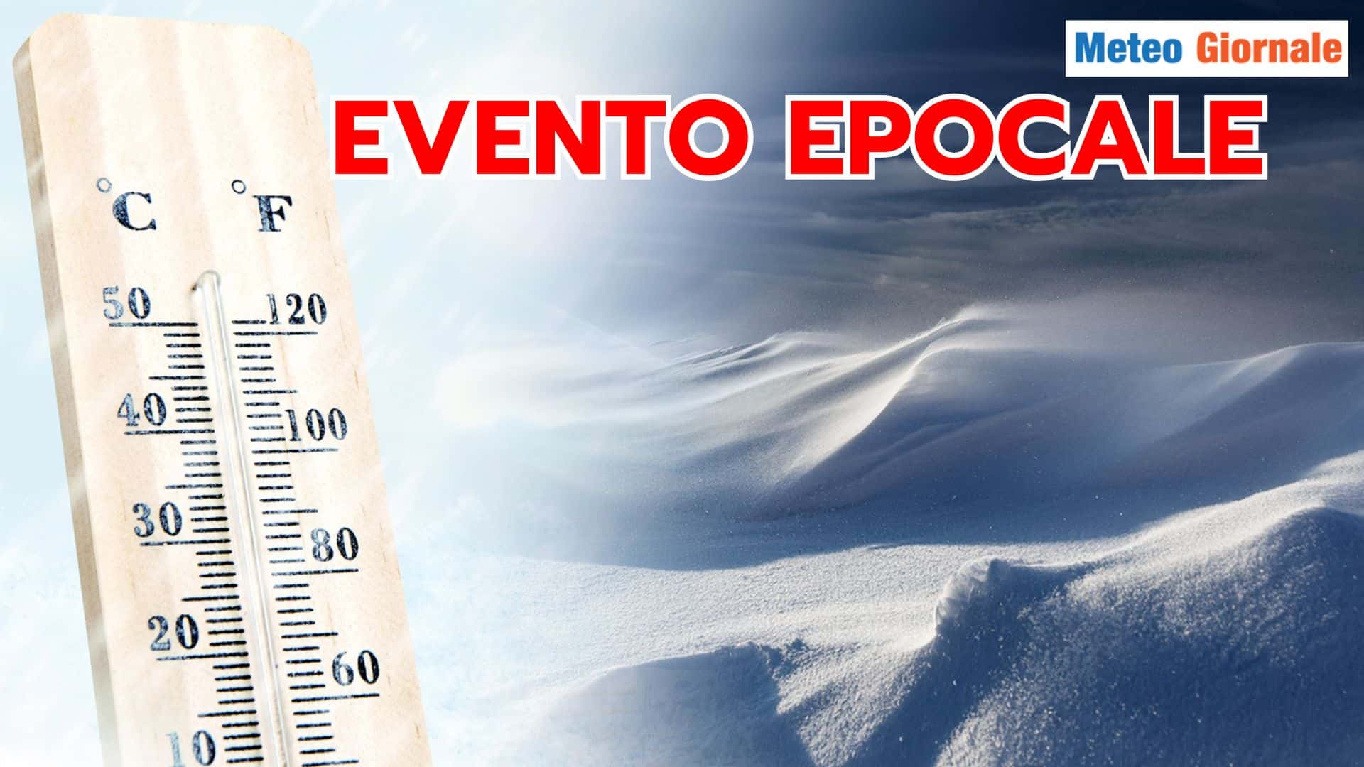 Eccezionale evento METEO in corso: GELO siderale