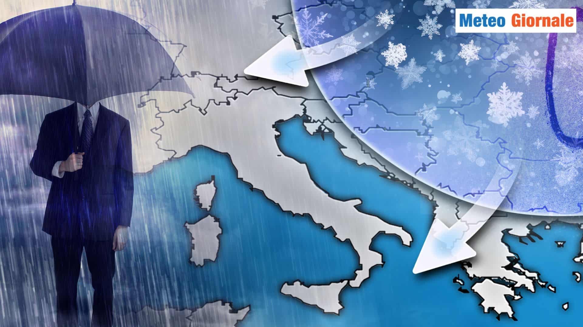 Meteo a 15 giorni, dal Weekend spazio al MALTEMPO e al FREDDO