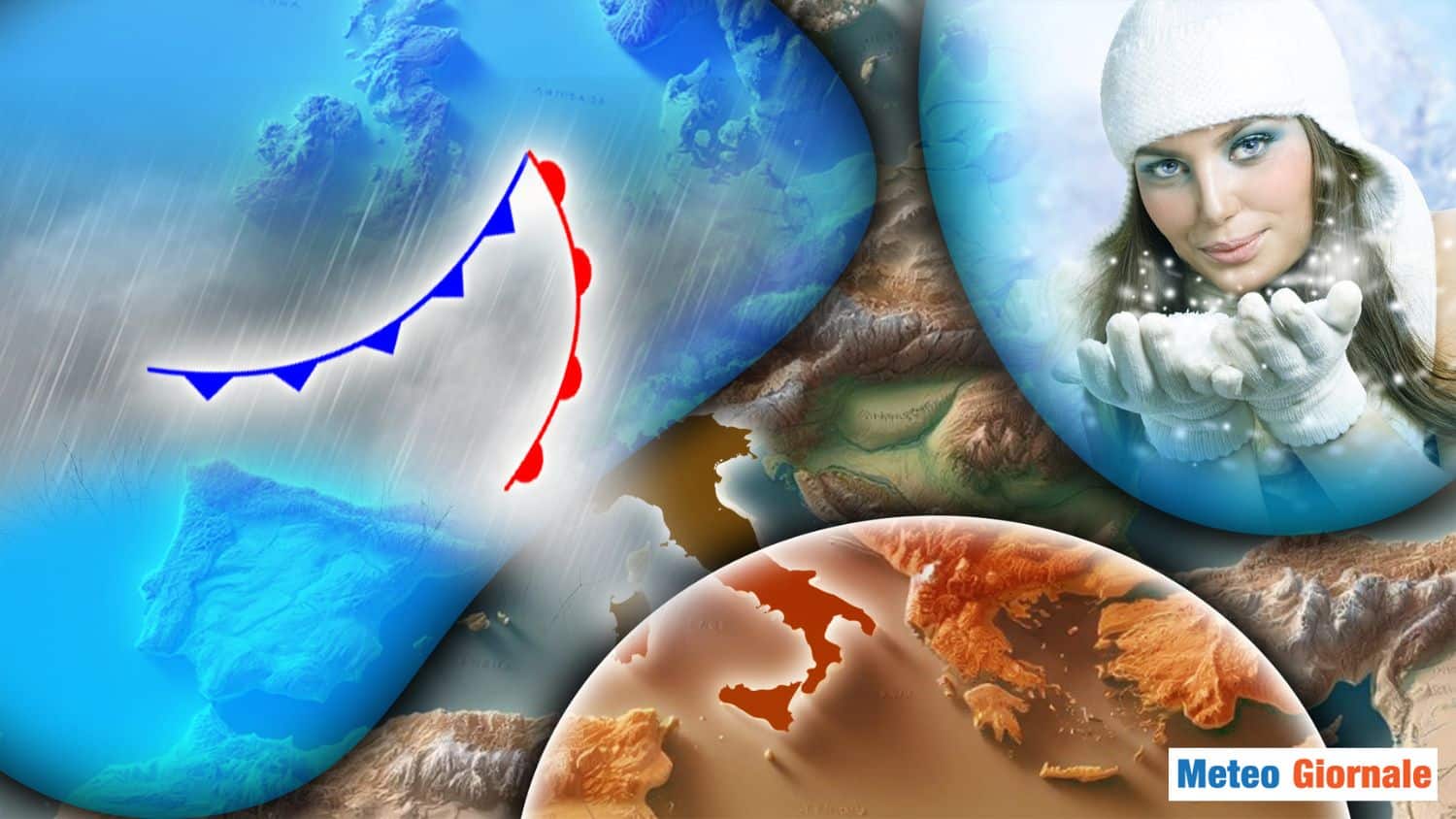 Meteo, cambia tutto: forte perturbazione. Nevicate in varie regioni. Temporali