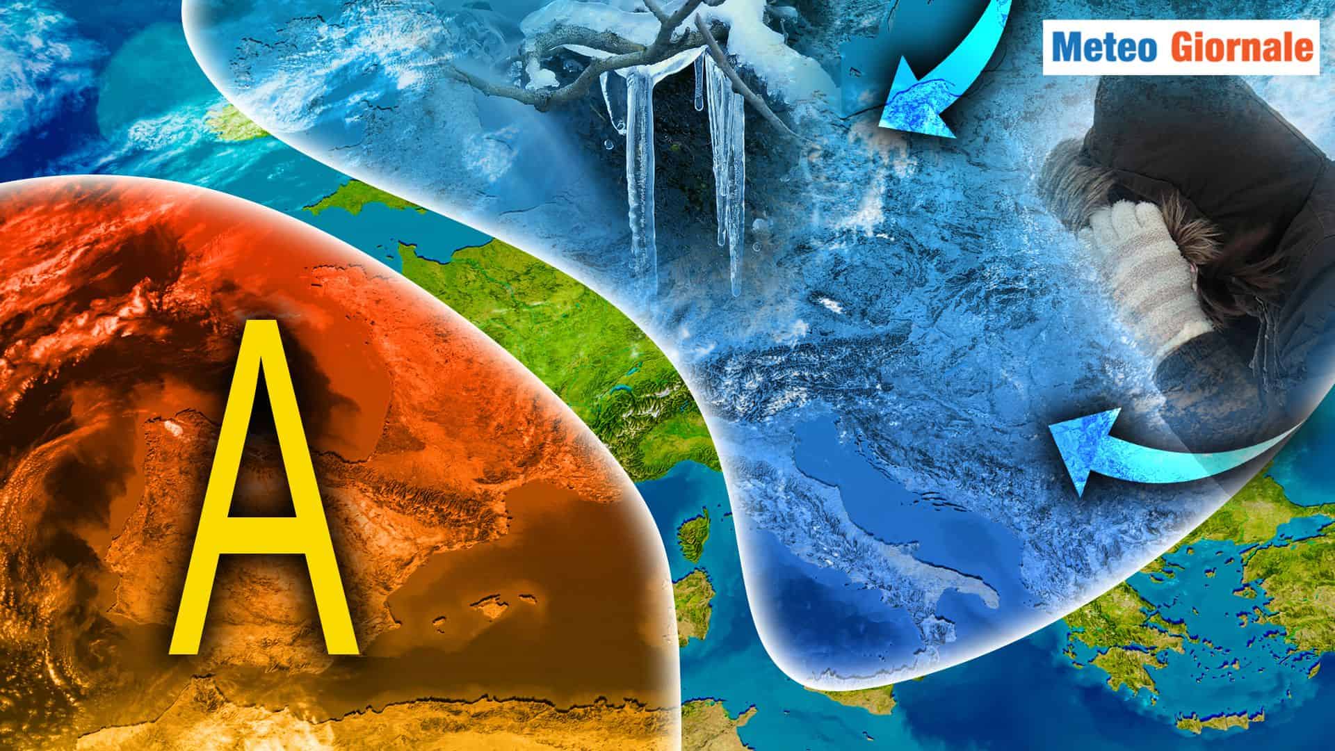 Il GELO avanzerà da est, Meteo in Italia da monitorare