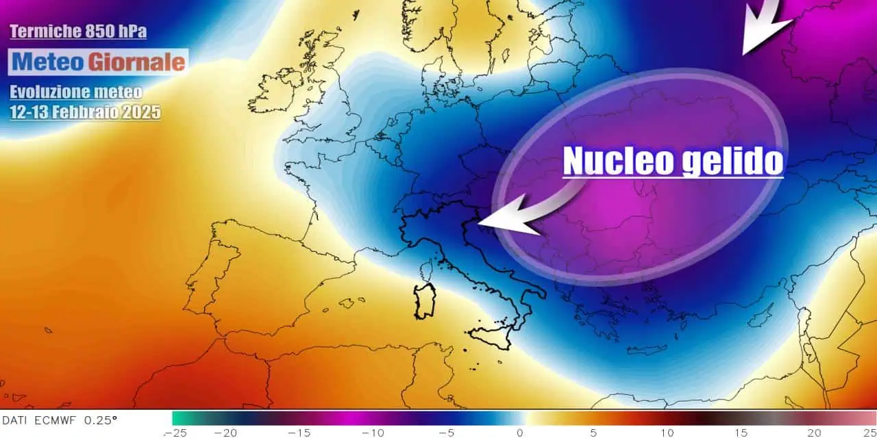 Gelo e neve in Europa e poi sulll'Italia