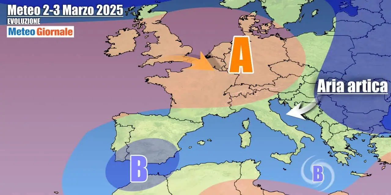 Anticiclone e tepori primaverili in vista