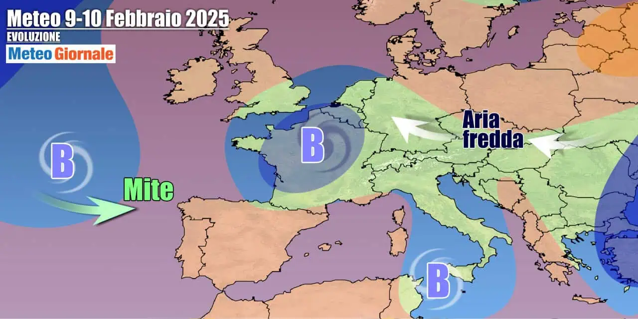 Italia alle prese ancora con tempo instabile all'inizio della prossima settimana