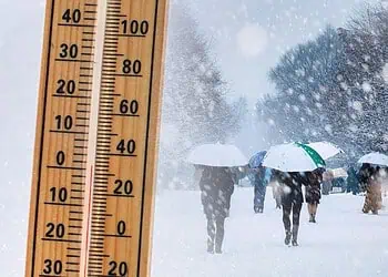 Neve su parte del Nord a quote basse