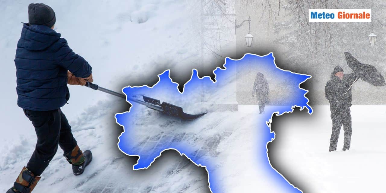 Meteo: neve in città, fino in pianura la prossima settimana
