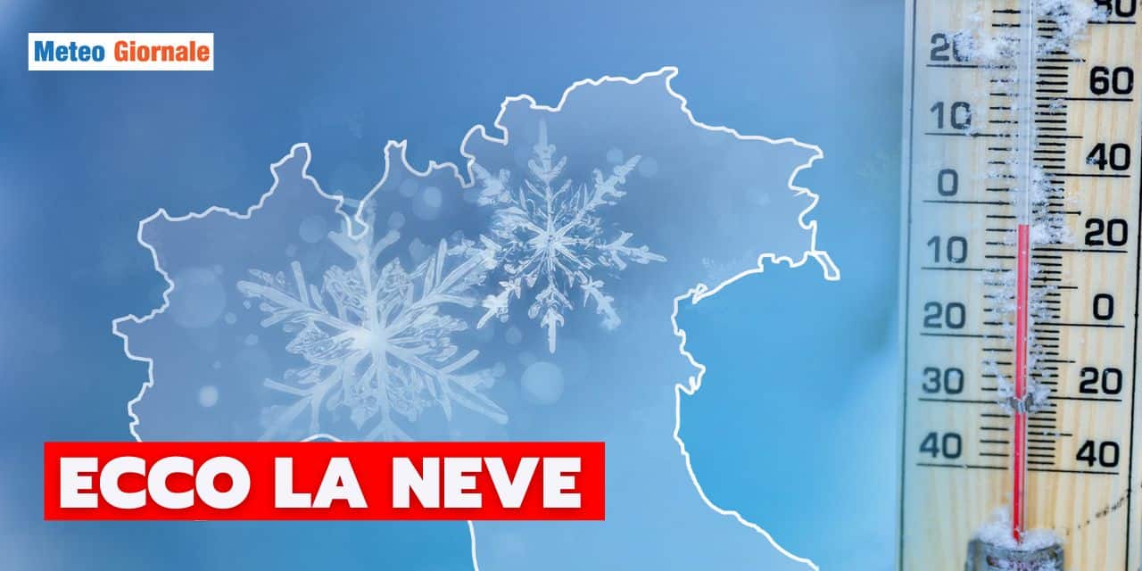 Meteo: ribaltone! Neve in Val Padana tra 10 e 11 Febbraio