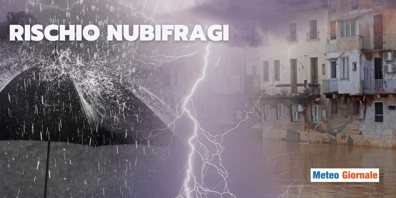 Meteo: ancora nubifragi da Venerdì 7, le regioni a rischio