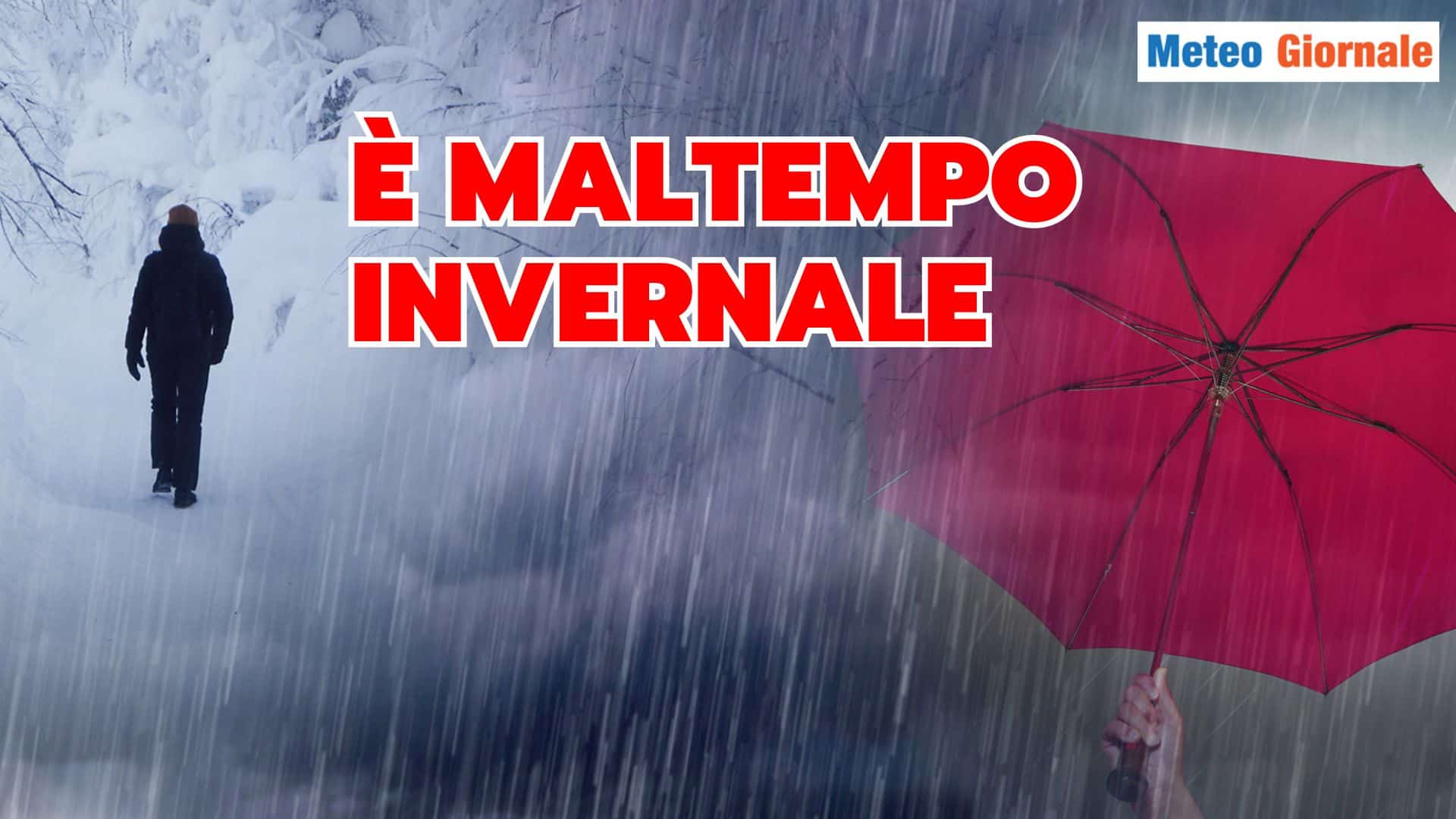 Un PEGGIORAMENTO Meteo forte e pienamente invernale: i motivi