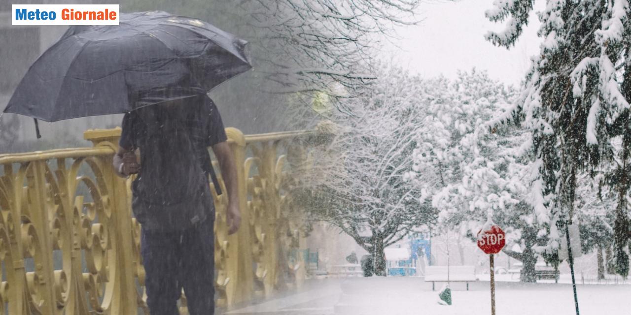 Meteo settimana fra pioggia e neve, poi zampata dell'Inverno