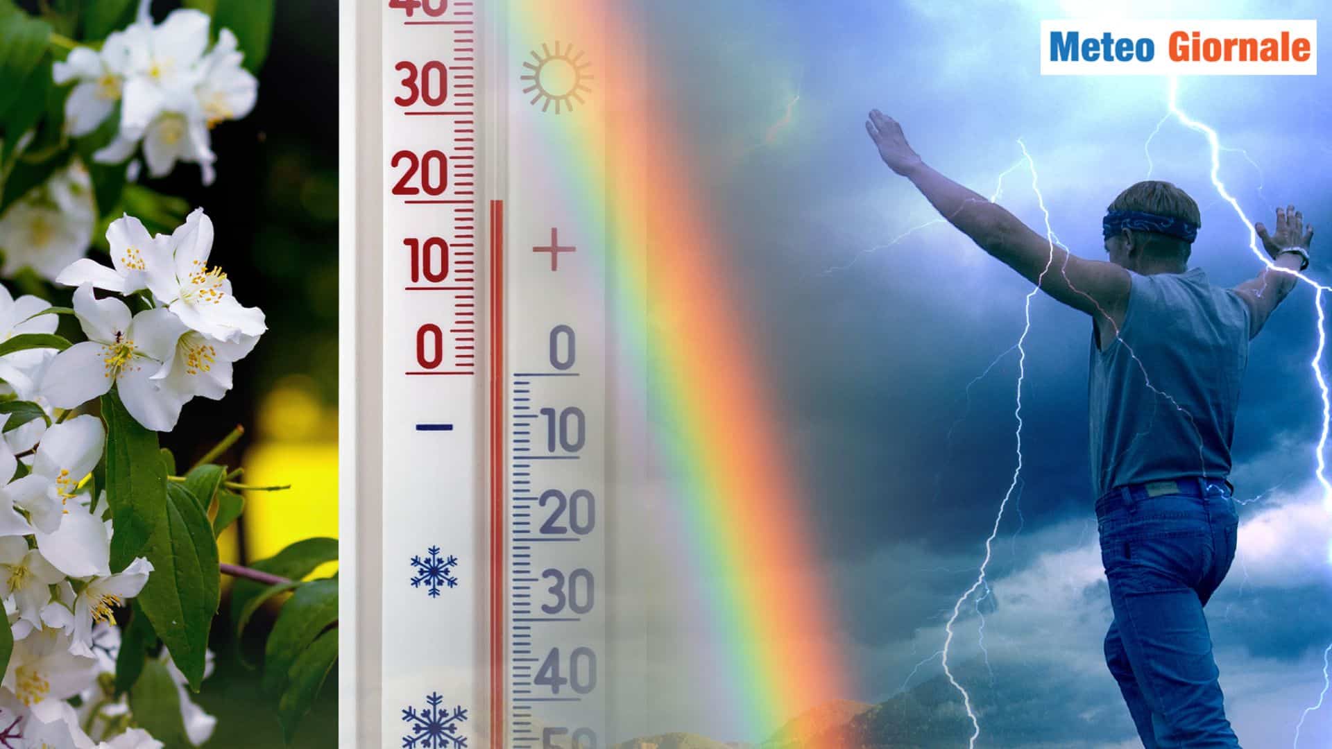 Primavera 2025, meteo instabile: CALDO e rovesci improvvisi