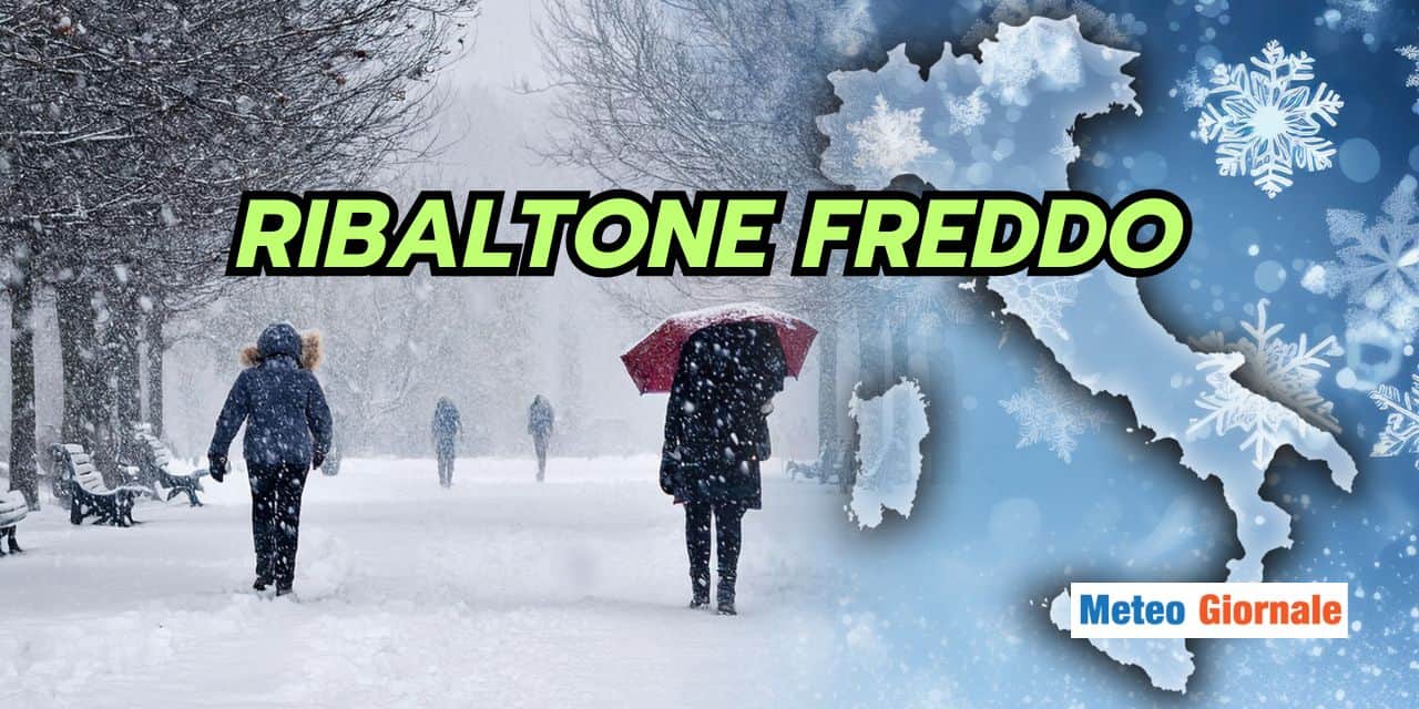Meteo prossime ore: INVERNO PIENO e NEVE in 4 Regioni