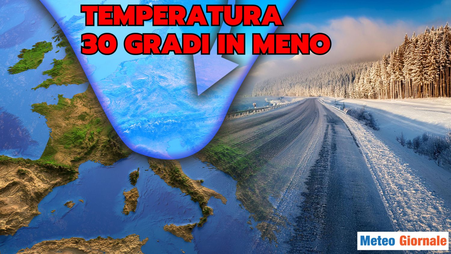 Manovre meteo del VORTICE POLARE si spezza di in due: 30 gradi in meno