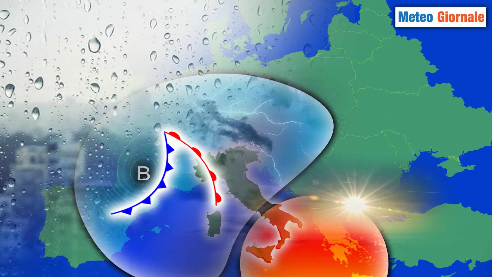 Meteo: nuovo ciclone con Piogge e Temporali, ma non per Tutti