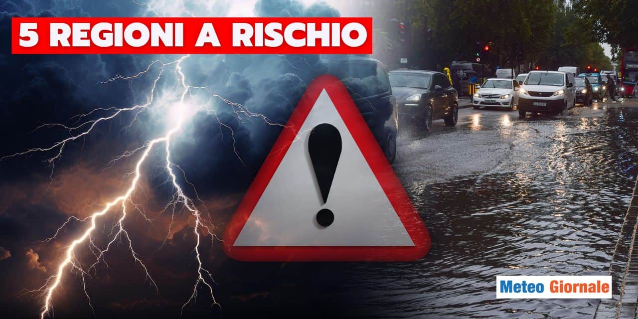 Meteo: Primavera già estrema, cinque regioni a rischio alluvioni