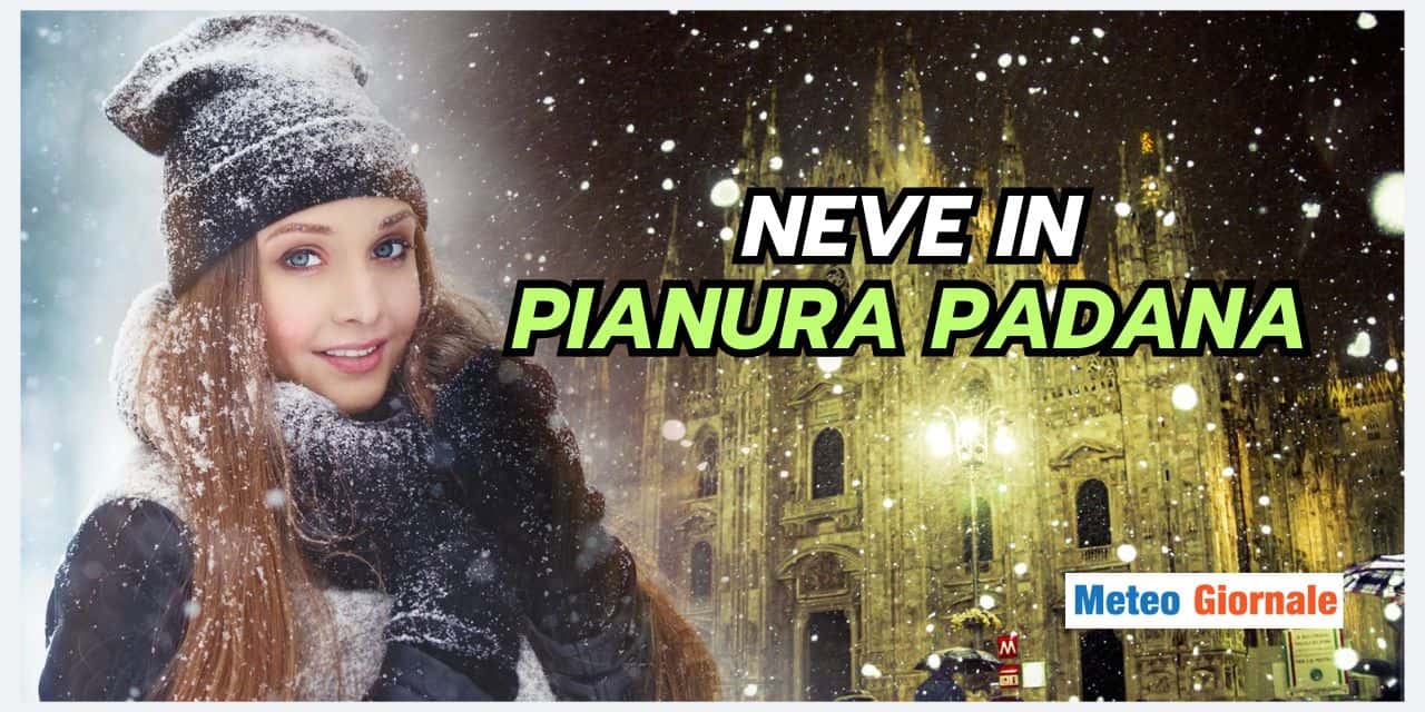Pianura Padana PIENA di NEVE nel meteo di Marzo