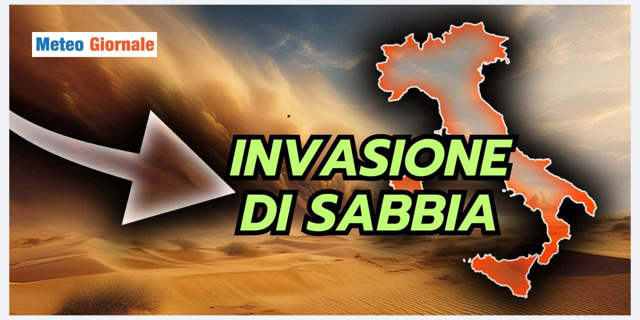 Meteo: invasione di sabbia nei cieli, le Regioni e la durata