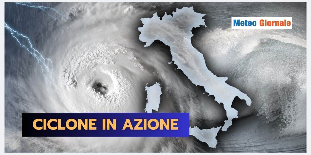 CICLONE intenso sul Mediterraneo, Italia coinvolta da meteo severo