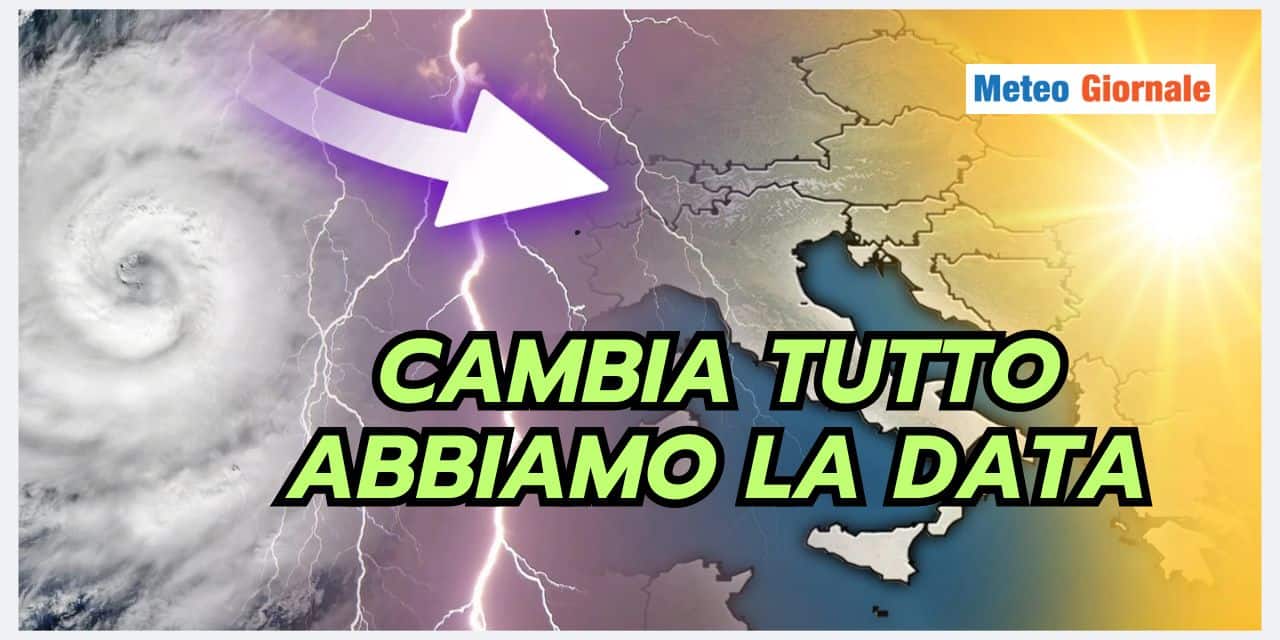 Meteo: crolla tutto prima del previsto, ecco la data del ribaltone