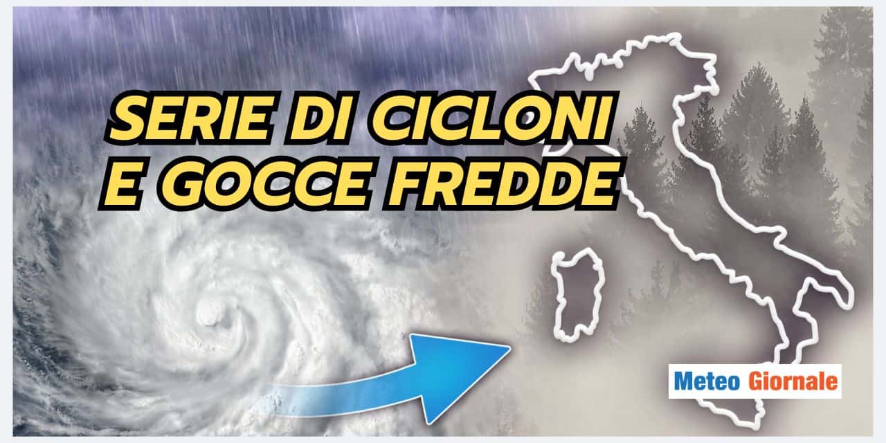 Serie di cicloni sull'Italia, meteo compromesso per molte Regioni