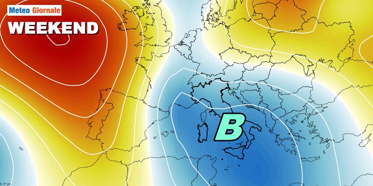 Weekend di maltempo: meteo in peggioramento anche al Nord
