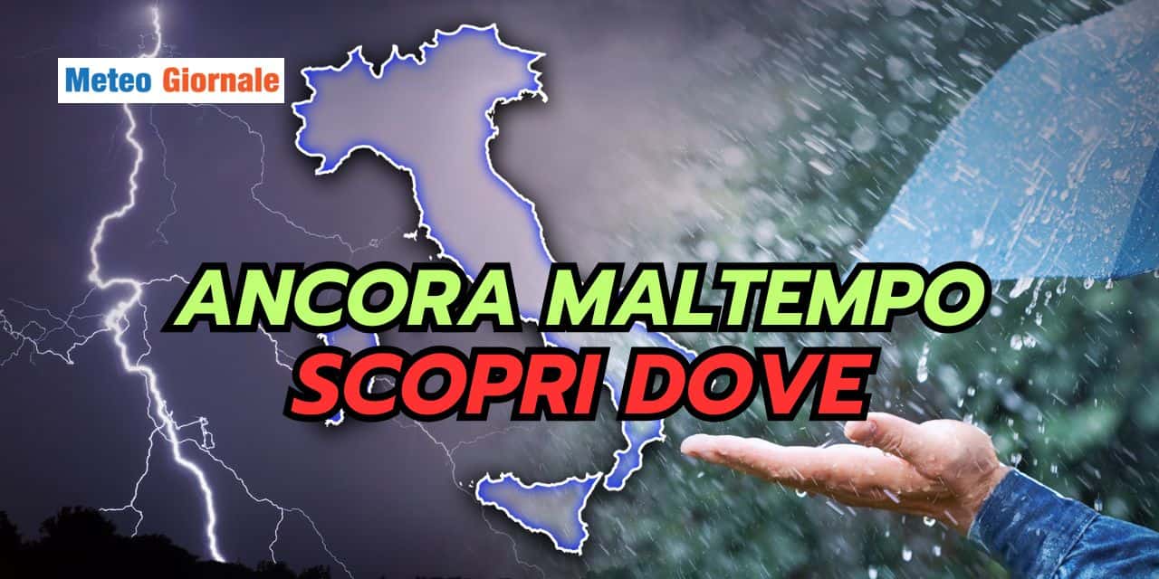 Di nuovo maltempo, ma c’è un cambiamento meteo che dovete sapere