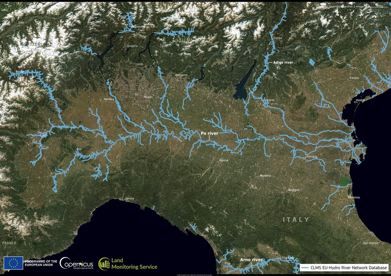 Oggi, 14 Marzo è la giornata dei fiumi. In Italia, il grande fiume Po