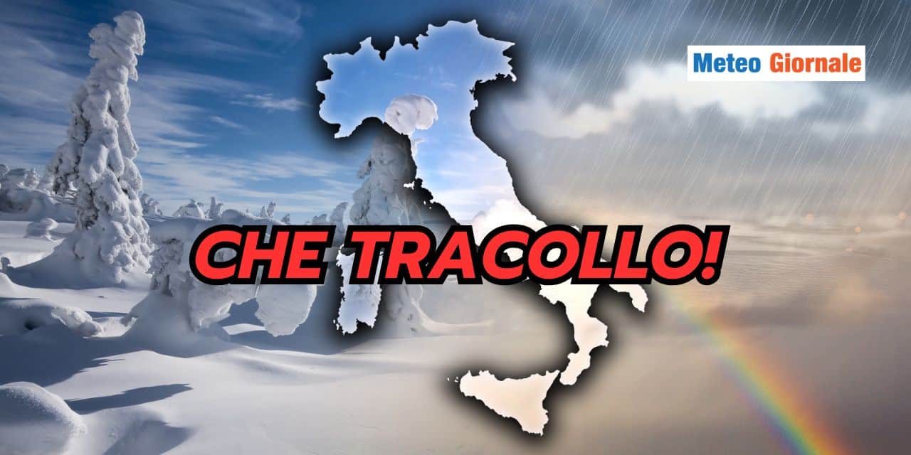 Meteo shock: VERTIGINOSO tracollo termico