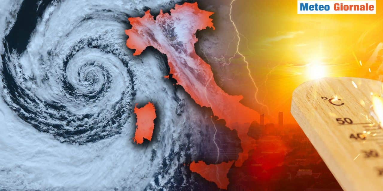 Picco di caldo al Sud contrapposto al maltempo sul resto d'Italia