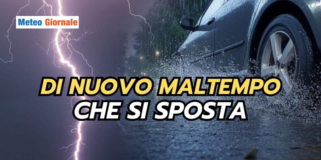 Meteo: maltempo che si sposta verso queste Regioni