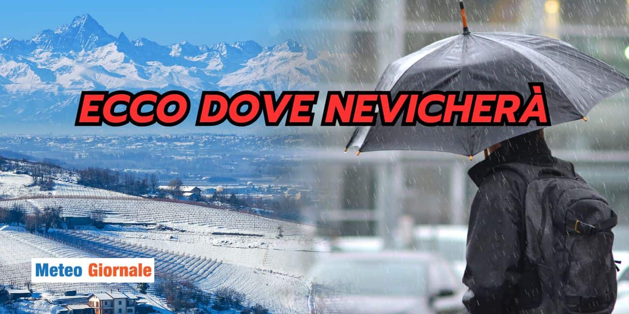 Meteo: tanta neve, ma solo a queste quote