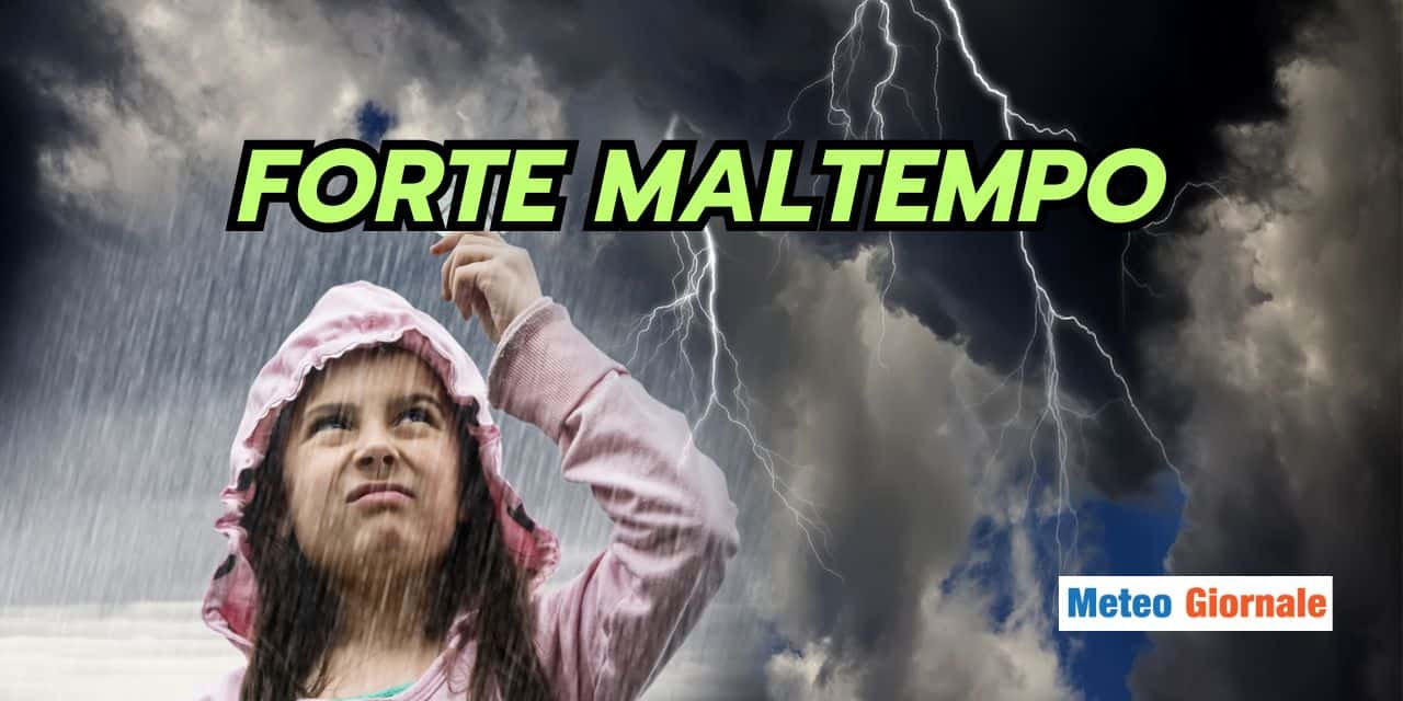 Pesante ondata di maltempo, fase meteo orribile per due REGIONI