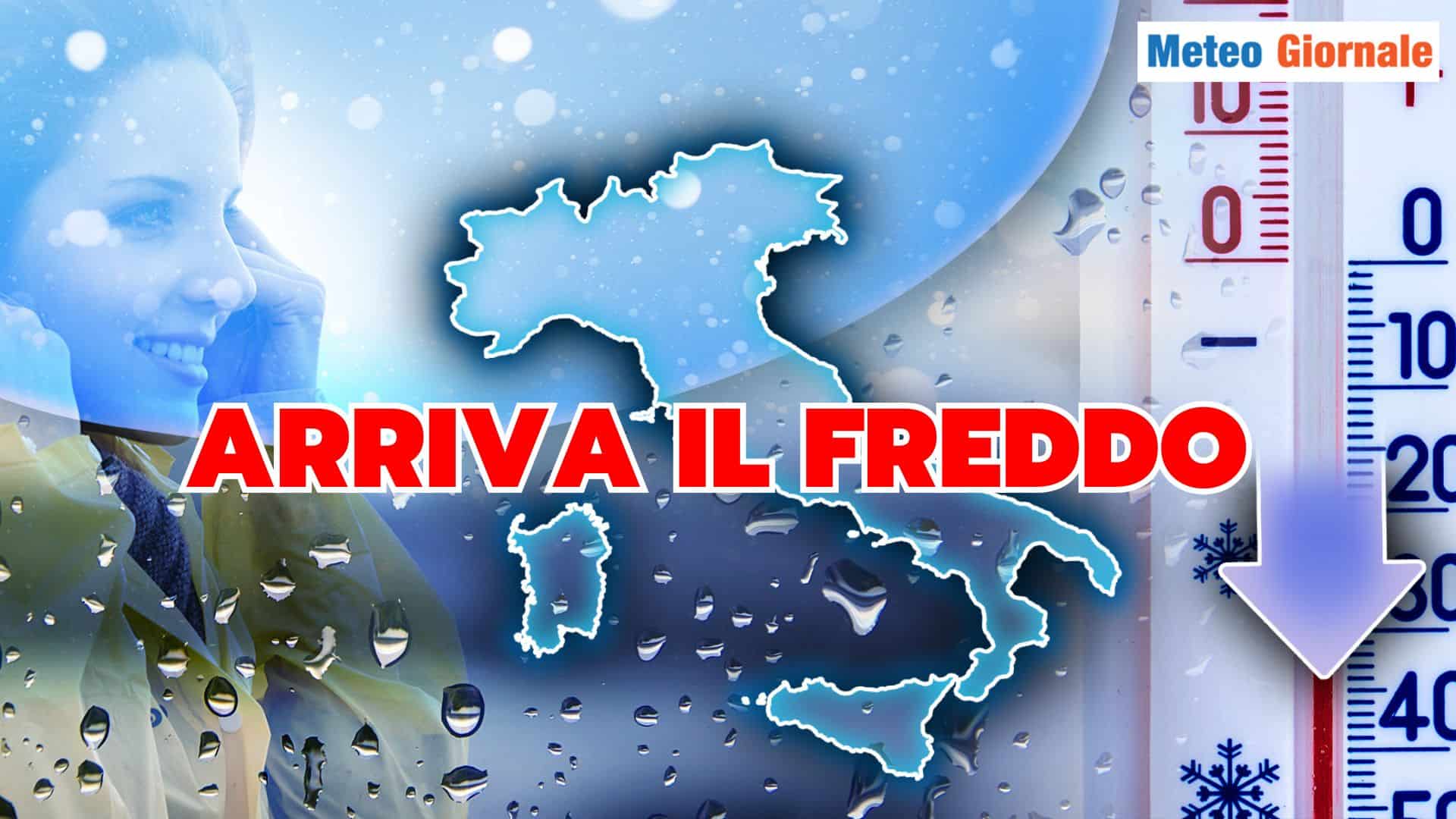 Meteo scatenato: a breve il FREDDO, poi mite, poi peggiora