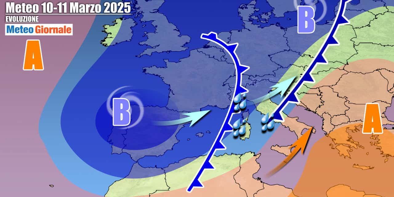 Meteo 7 Giorni: imminente maltempo, perturbazioni a raffica sull’Italia