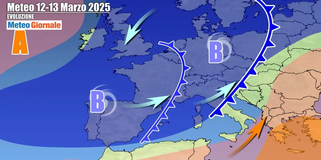 Perturbazioni a raffica sul Mediterraneo