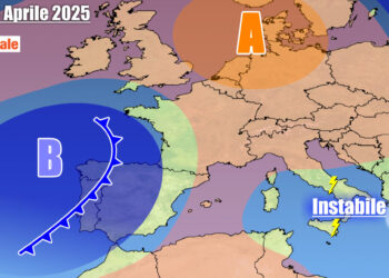 Anticiclone in recupero temporaneo sull'Italia da metà settimana