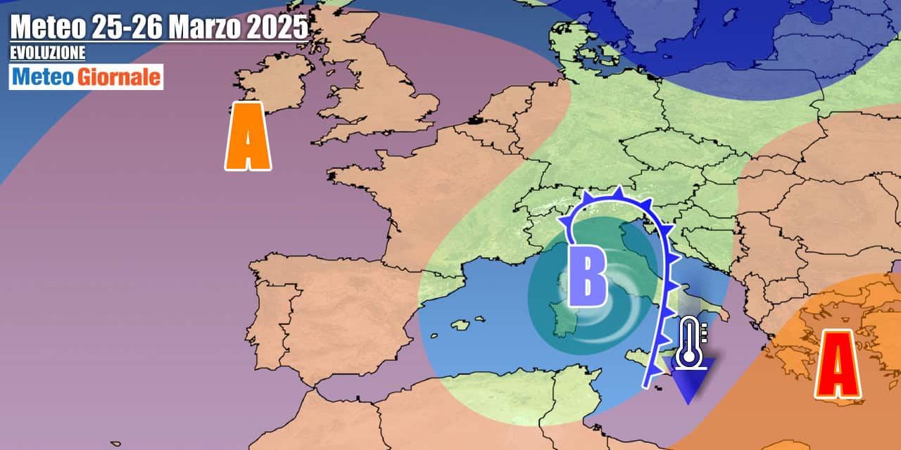 Meteo 7 Giorni: Italia sotto scacco di un Ciclone per tutta la settimana