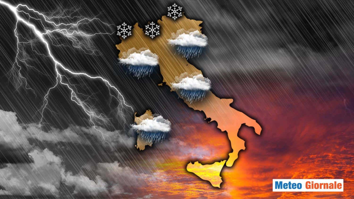 Meteo Italia: rinnovata l'instabilità con un'altra PERTURBAZIONE