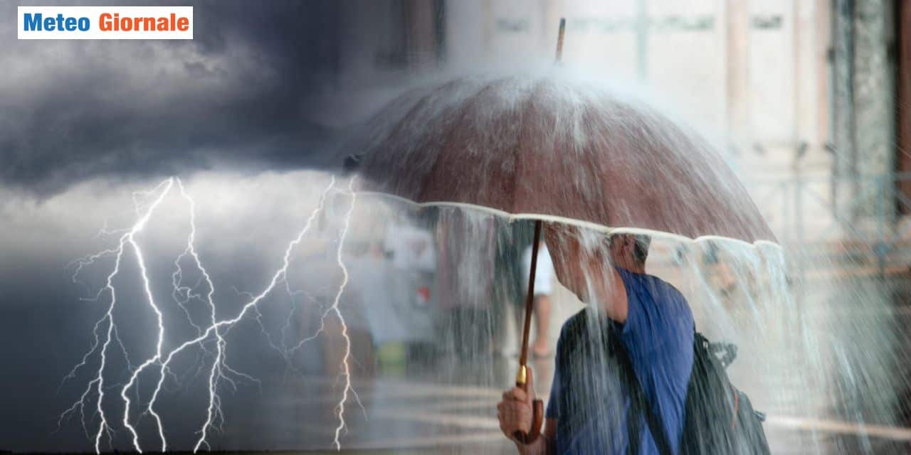 Intense precipitazioni verso l'Italia