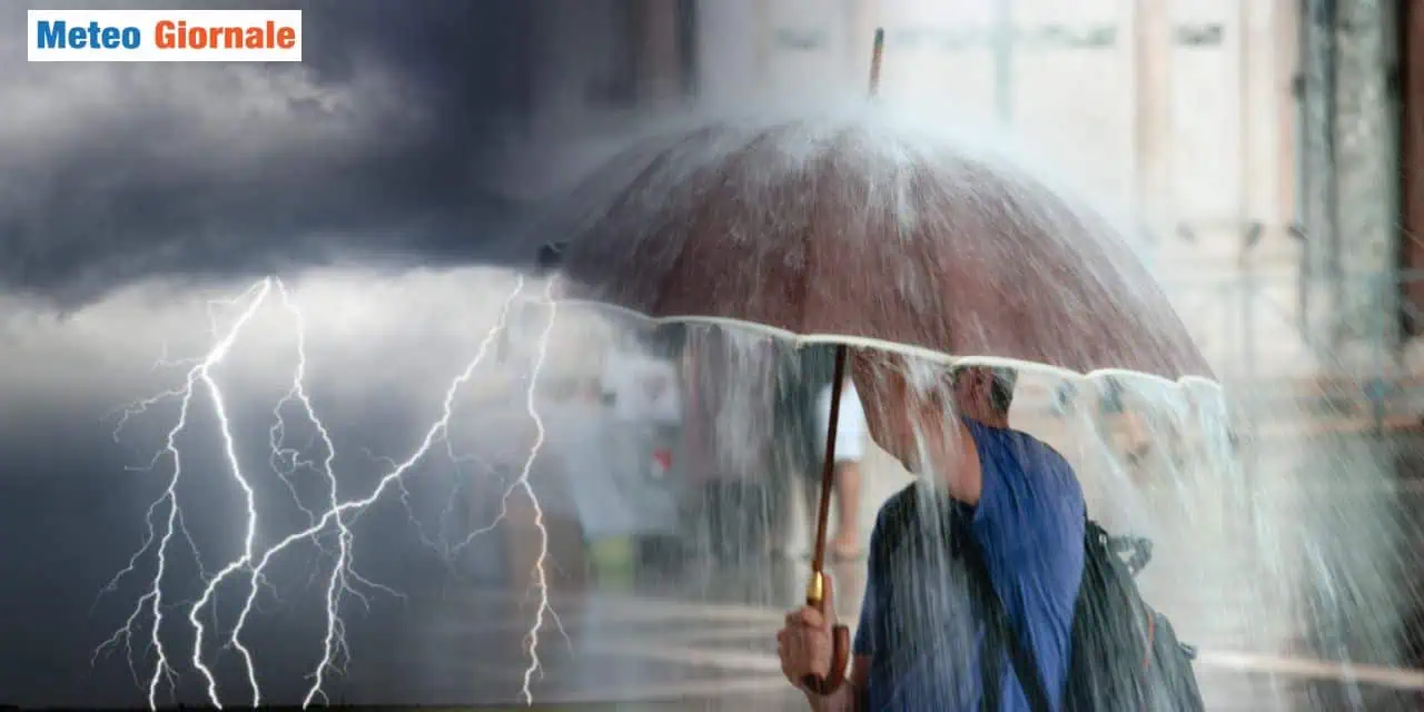Intense precipitazioni verso l'Italia
