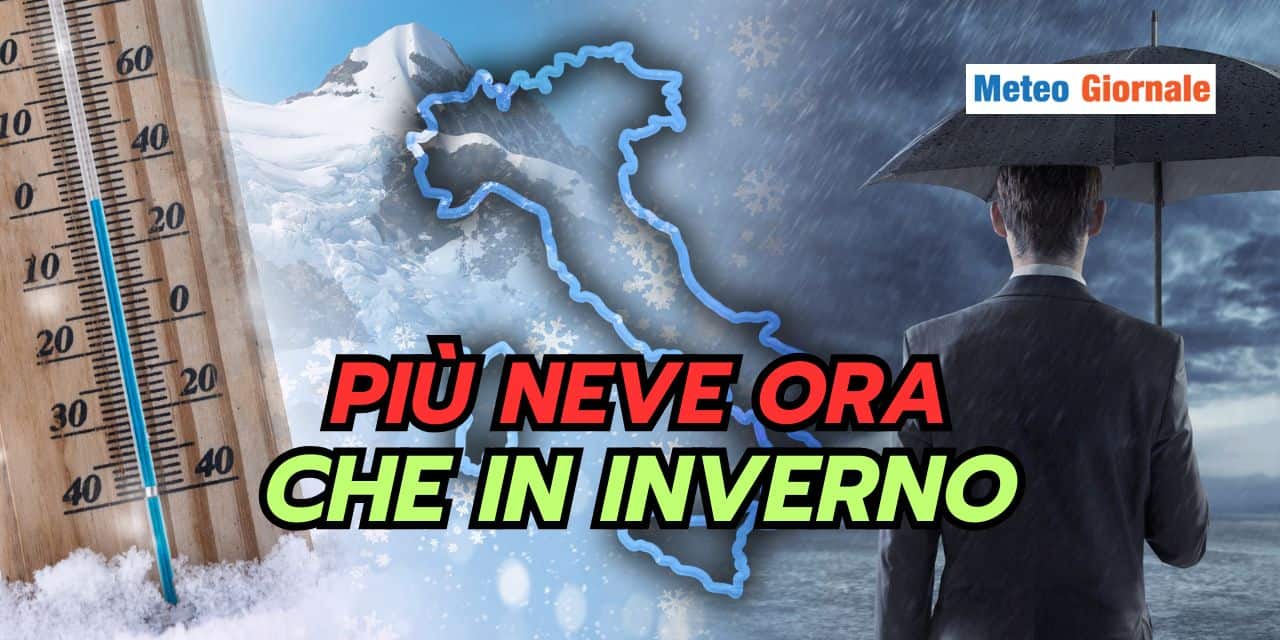 Più neve a Marzo che in tutto l'Inverno, ottimo spunto meteo