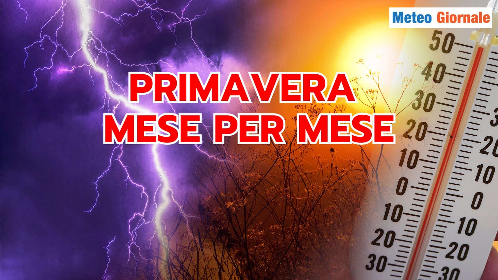 Ecco come potrebbe essere il Meteo della PRIMAVERA, mese per mese
