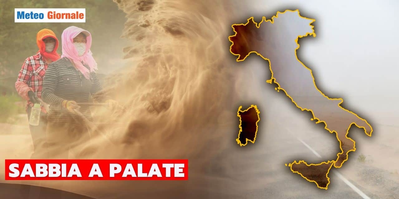 Meteo: tappeto di polvere dal Sahara, un problema su queste regioni