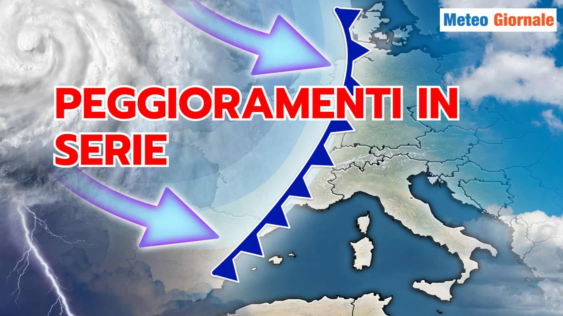 Lunga fase di MALTEMPO. Prossima settimana Meteo INVERNALE