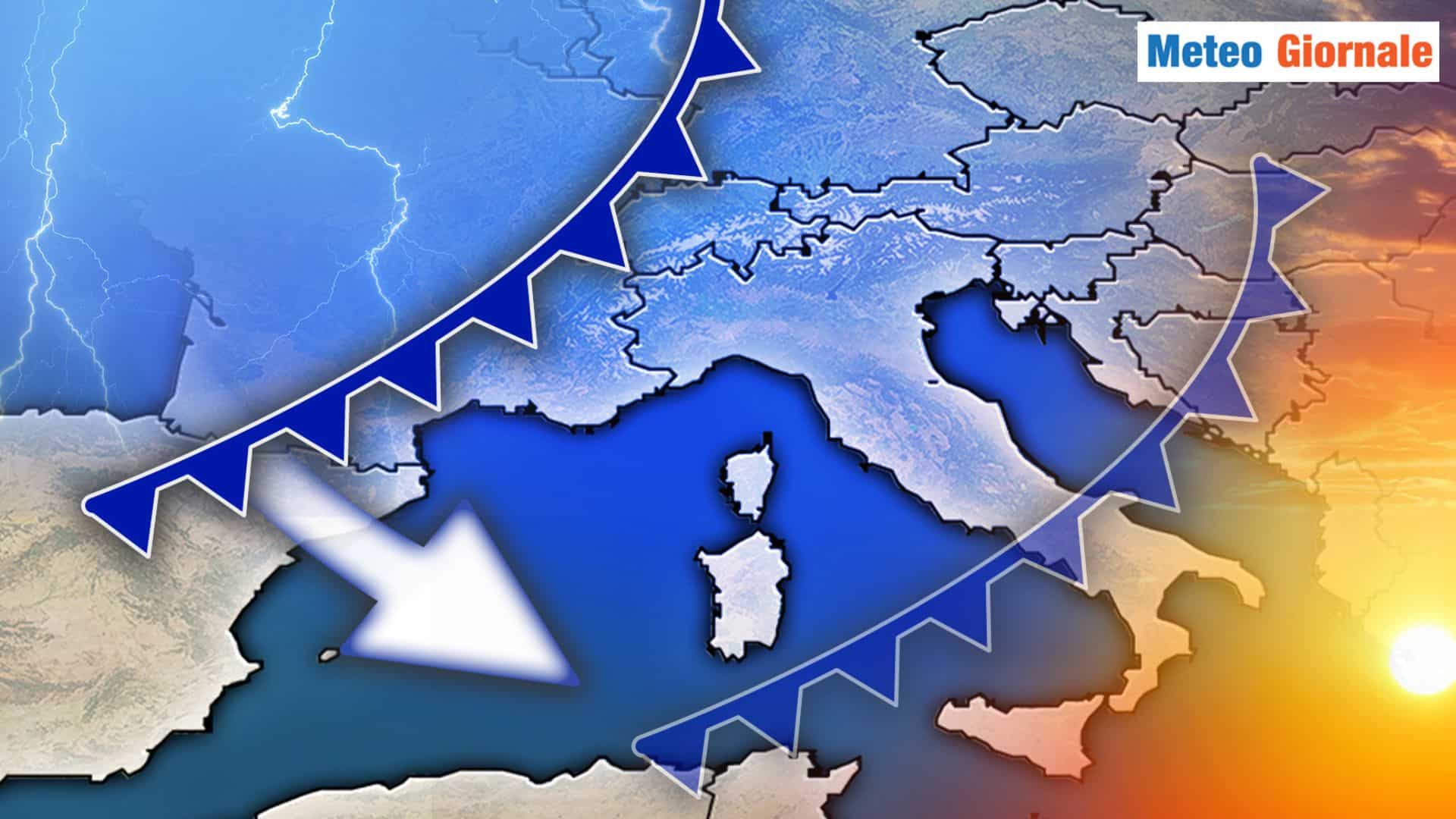 PERTURBAZIONI a go go, Meteo pessimo sino a fine mese
