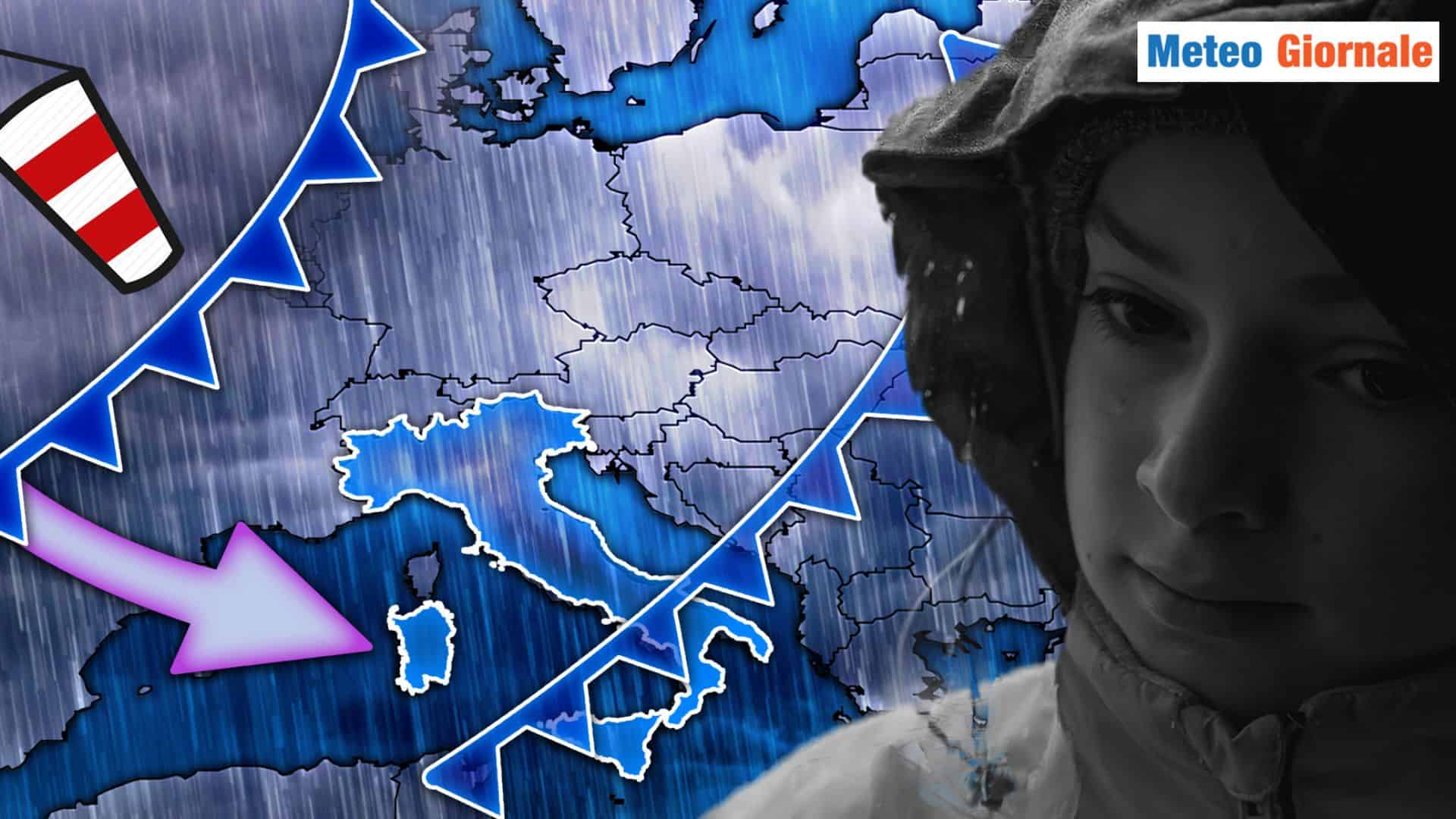 Si preannunciano due settimane dal Meteo difficile, turbolento